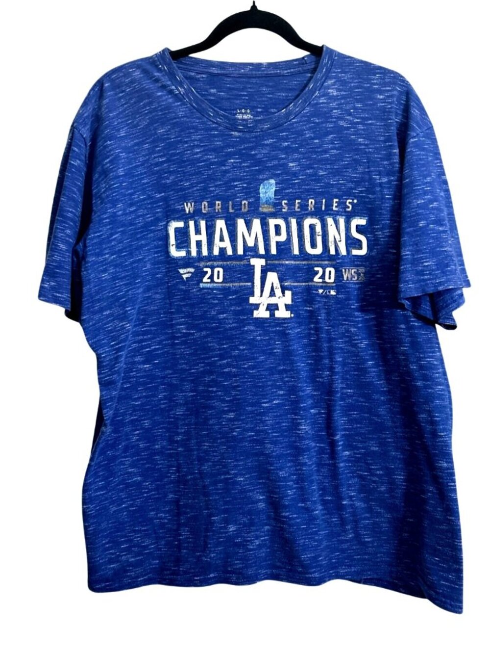 Los Angeles Dodgers 2020 World Series Champions T-Shirt Blue L